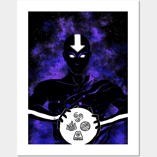 Cosmic Energy Aang Wall Art by Silentrebel